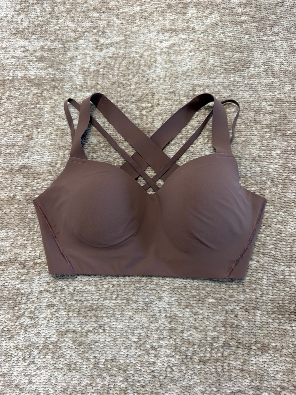 Gymshark Apex Limit Sports Bra XL Truffle Brown NWOT Molded Cup High Support